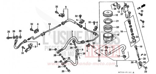HAUPTBREMSE, HINTEN ZYLINDER ST1100AR de 1994